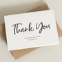 Pack Of Personalised Thank You Card, thumbnail 2 of 4