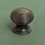 Solid Brass Antique Kitchen Beehive Cabinet Knobs 30mm, thumbnail 1 of 4
