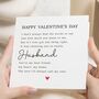 Romantic Poem Valentines Card For Husband, thumbnail 1 of 7