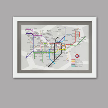 Road To Wembley Football Tube Map Print, 3 of 3