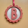 Initial Christmas Ornament Initial Decoration Personalised Item, thumbnail 3 of 6