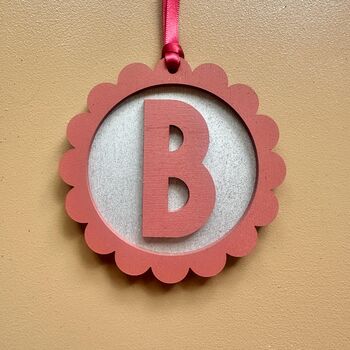 Initial Christmas Ornament Initial Decoration Personalised Item, 3 of 6