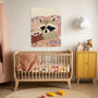 Racoon Bedtime Story Nursery Art Print, thumbnail 2 of 4
