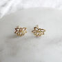 Lotus Flower Studs, thumbnail 1 of 5