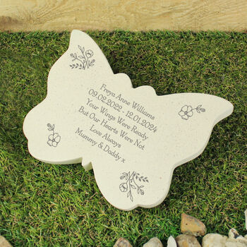 Personalised Floral Memorial Resin Butterfly, 3 of 8