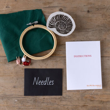 Mini Prehistoric Embroidery Set Kit, 3 of 4