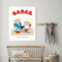 Babar Family Picnic Nursery Art Print, thumbnail 3 of 4