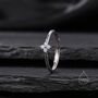 Pink Hydrangea Cz Flower Minimalist Ring, thumbnail 1 of 10