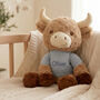 Personalised Harriet Highland Cow Soft Toy, thumbnail 3 of 11
