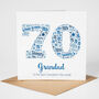 Personalised 70th Birthday Card For Him, thumbnail 2 of 3