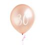 Five Rose Gold 30th Birthday Party 30 Balloons, thumbnail 2 of 2