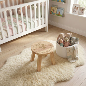 Personalised Wooden Fairy Toddler Step Stool, 3 of 9