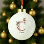 Personalised Initial Little Robin Bauble, thumbnail 3 of 6
