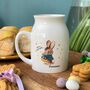 Retro Easter Bunny Personalised Milk Mug, thumbnail 2 of 4