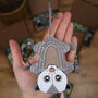 Handmade Hanging Opossum Decoration For Plant, thumbnail 2 of 6