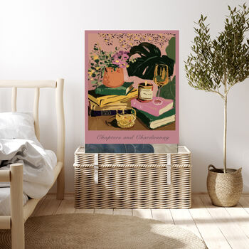 Chapters And Chardony Book Art Print, 3 of 5