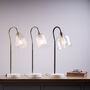 Clear Ribbed Glass Molly Table Lamp, thumbnail 7 of 9