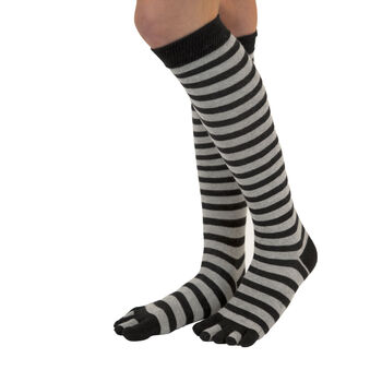 Essential Knee High Cotton Toe Socks, 5 of 6