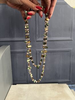 Multi Coloured Gemstone Necklace, 4 of 5