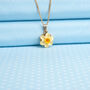 Daffodil Floral Pendant Necklace, thumbnail 1 of 3