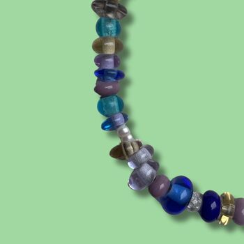 Selma Murano Glass Beaded Necklace, 7 of 11