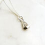 Sunflower Seed Charm Necklace Sterling Silver, thumbnail 1 of 6