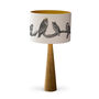 Owls Hand Gilded Lampshade, thumbnail 7 of 7