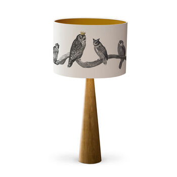 Owls Hand Gilded Lampshade, 7 of 7