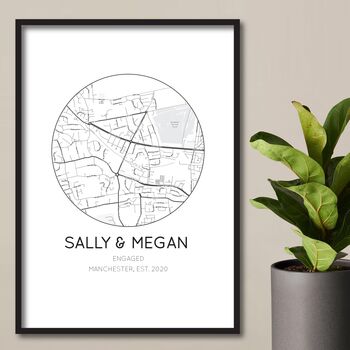 Personalised Engagement Gift, Proposal Location Print, 7 of 7