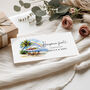 Honeymoon Money Envelope Wedding Gift Beach Design, thumbnail 1 of 4