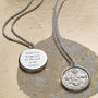 Lucky Sixpence Necklace In Sterling Silver, thumbnail 6 of 9