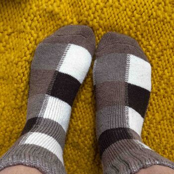 Personalised Thick Warm Wool Mens Bed Socks Gift, 4 of 10