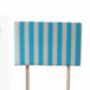 Hand Painted Upholstered Linen Headboard Stripe Print, thumbnail 7 of 12