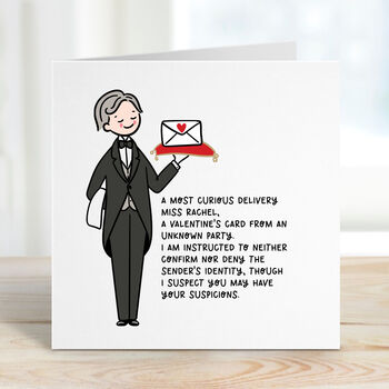 Secret Valentine’s Card For Her Delivered By The Butler, 2 of 2