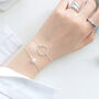 Sterling Silver Circle Charm Bracelet, thumbnail 2 of 4