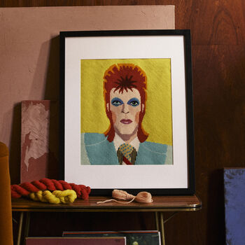 David Bowie Tapestry Kit With 100% British Wool, 2 of 6
