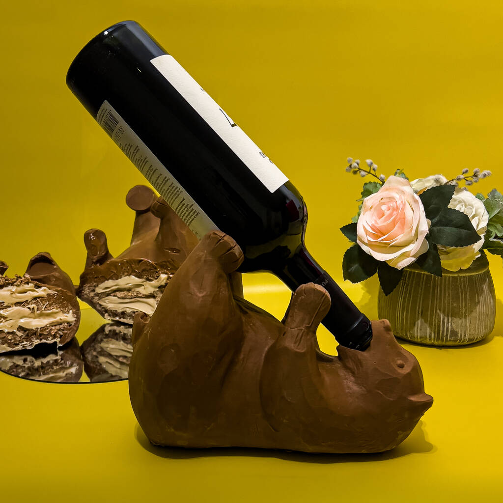 Chocolate Bear Bottle Buddy By RD House of Chocolate