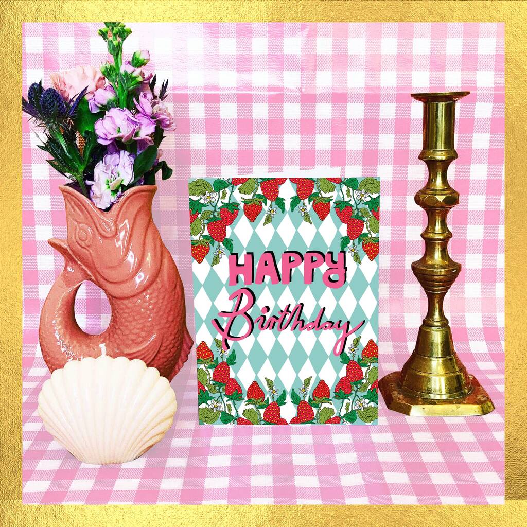 Mint Green Happy Birthday Card