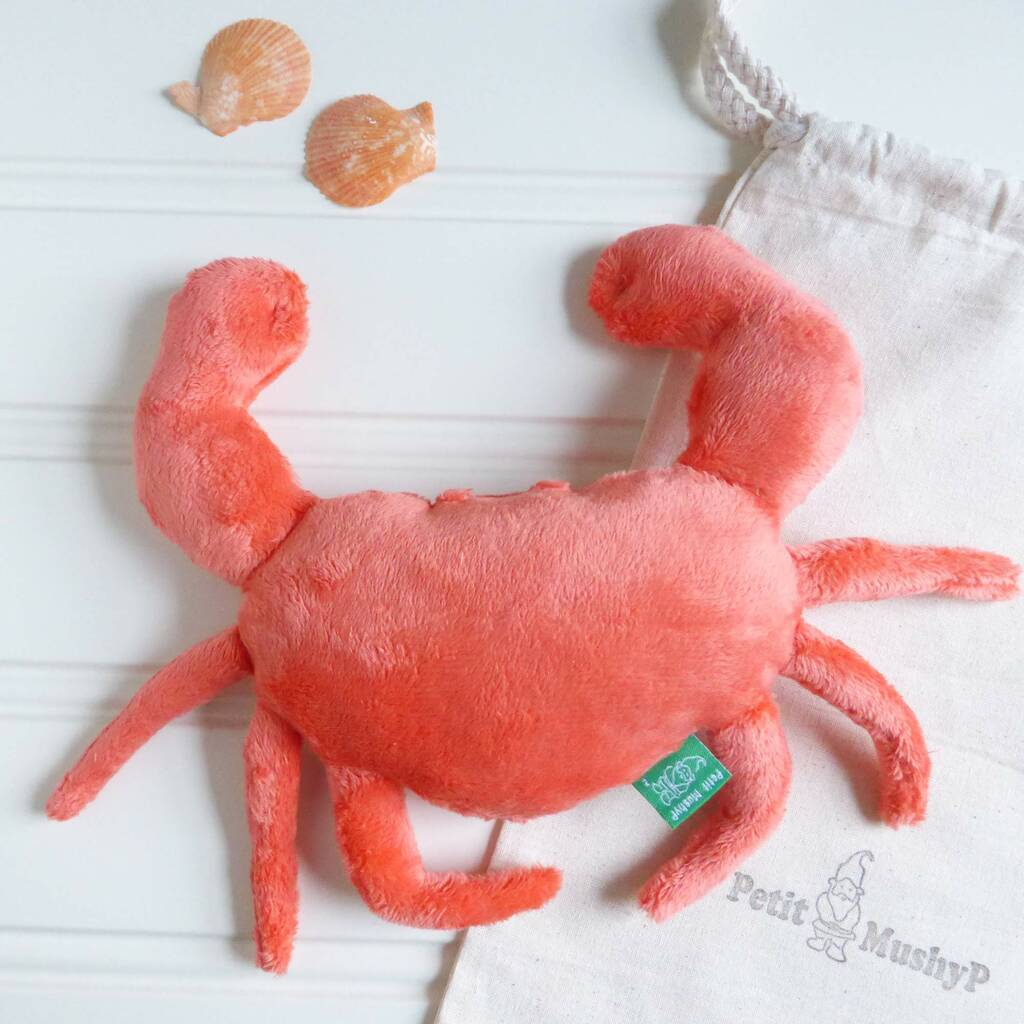 Image of Crab Soft Toy Rattle Plush
