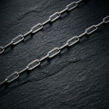Paperclip Chain Silver Bracelet, 6 of 10