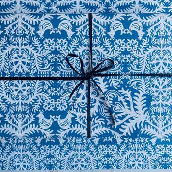 Folk Art Christmas Wrapping Paper, 3 of 4