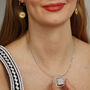 Family Tree Circle Pendant Name Necklace In A Box, thumbnail 7 of 9