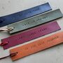 Handstamped Personalised Leather Bookmark, thumbnail 1 of 4
