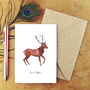 Sylvan Stag Greetings Card, thumbnail 1 of 7