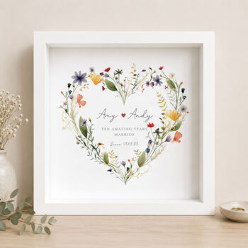 Personalised Wildflower Print For Couples, 5 of 6