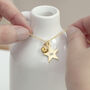 Personalised Gold Plated Star Birth Crystal Necklace, thumbnail 3 of 11