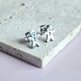 Gingerbread Man Festive Stud Earrings Gold Or Silver Tone, thumbnail 5 of 6