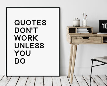 Quotes Don't Work Unless You Do, 2 of 3