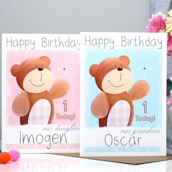 Personalised Bear Relation Birthday Card, 2 of 9