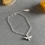 Bee Charm Sterling Silver Bracelet, thumbnail 3 of 12